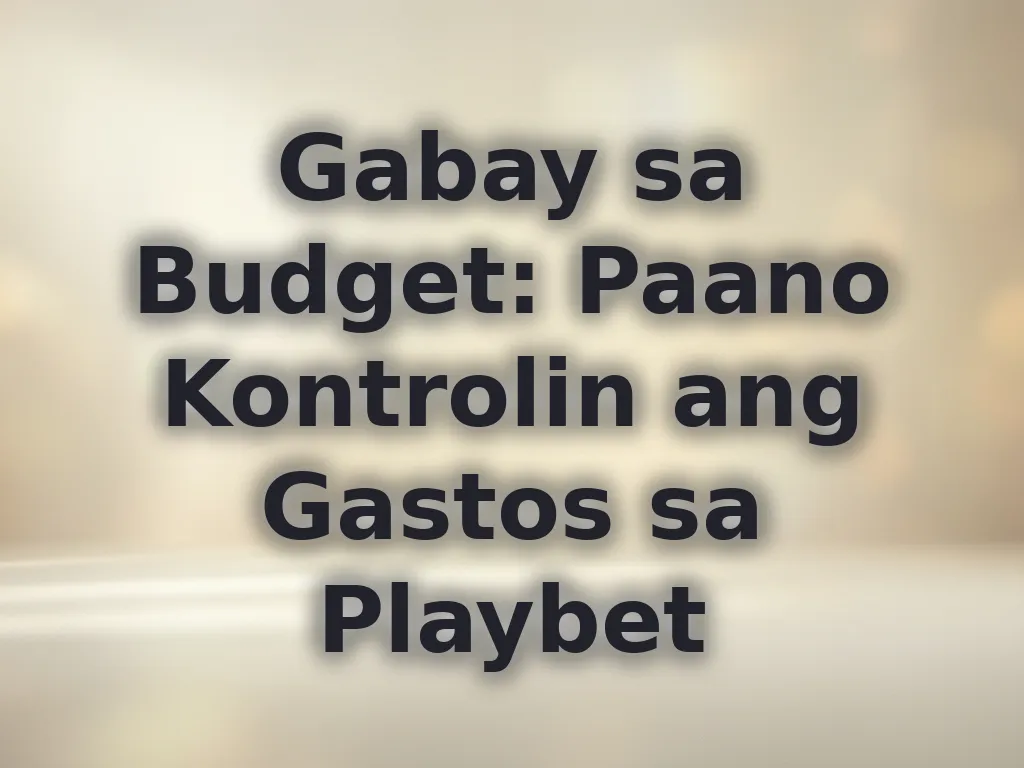 Budget tips
